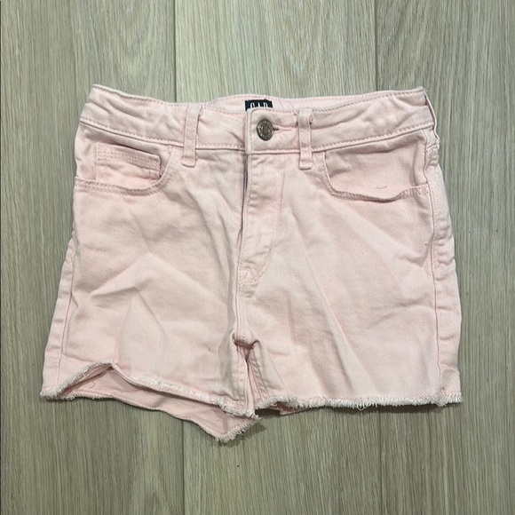GAP Pink High-Waisted Denim Shorts - Picture 3 of 6